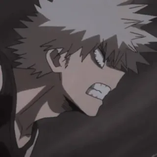 ☠ Katsuki Bakugo My Hero Academia Anime, Manga, Enojado, Personaje, Bakugo, Katsuki, My Hero Academia telegram sticker