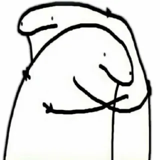 ♥️ cartoon, stick figure, hug, friendship, love, family telegram sticker