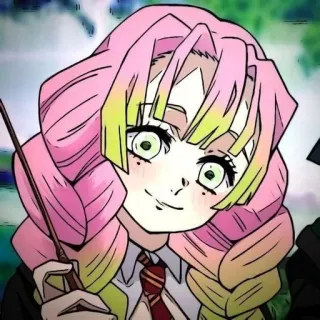 💕 Mitsuri Kanroji Demon Slayer anime, manga, demon slayer, mitsuri kanroji, hashira, love pillar telegram sticker