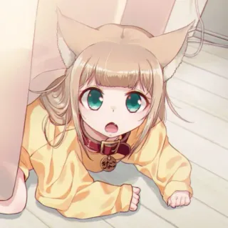 🎶 おたんこ Anime, Orecchie da gatto, Carino, Manga, Kawaii, Ragazza whatsapp sticker