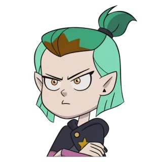 😠 Amity Blight The Owl House amity, blight, hoạt hình, cú mèo, nhà, disney telegram sticker