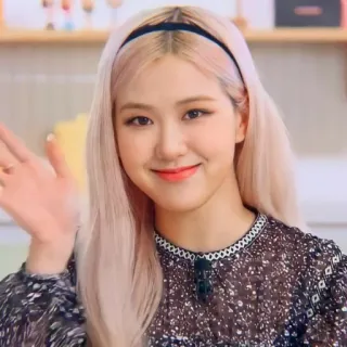 👋 Rose женщина, K-pop, Розэ, Blackpink, певица, знаменитость telegram sticker