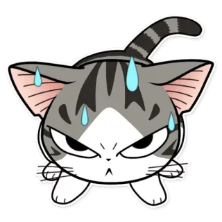 😡 Chi Chi's Sweet Home Anime, Gatto, Kawaii, Manga, Animale domestico telegram sticker