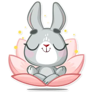 Boo the Bunny telegram stickers
