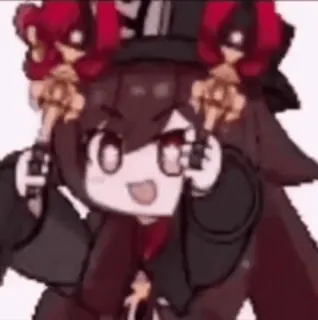 🥳 Hu Tao Genshin Impact anime, video game, Hu Tao, Genshin Impact telegram sticker