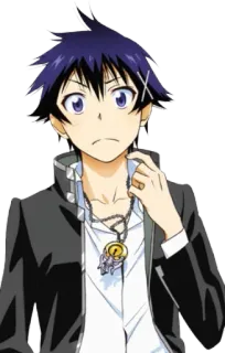 😕 Anime, Junge, Teenager, Manga, Charakter, Illustration whatsapp sticker