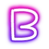 neon letters 6 of 8 @cute_enot_art telegram emojis 🔠