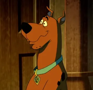 🤨 Scooby-Doo dog, cartoon, character, Scooby-Doo telegram sticker