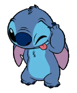 😜 Stitch Lilo & Stitch stitch, disney, dessin animé, personnage, mignon, alien whatsapp sticker
