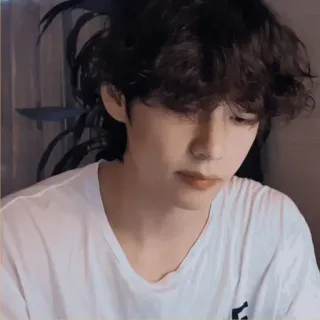 ☁️ hombre, retrato, cara, persona, kpop, v telegram sticker