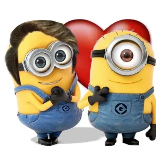 💘 Minion Minion, Cartoon, Liebe, Herz, süß telegram sticker