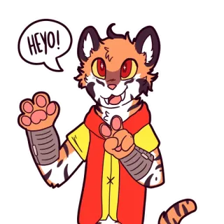 Electro Tiger telegram stickers