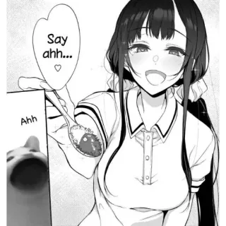 😮 Say ahh...
Ahh Anime, Manga, Comida, Cuchara, Lindo, Gato telegram sticker
