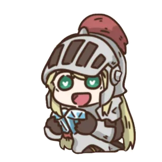 ⭐️ рыцарь, доспехи, фэнтези, чиби, бриллиант, мультфильм, шлем telegram sticker