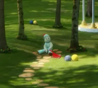 😢 Igglepiggle In the Night Garden Kindersendung, animiert, Garten, Igglepiggle telegram sticker