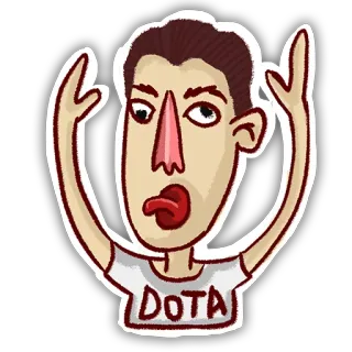 🦀 DOTA Dota, Spel, Personage, Sticker telegram sticker