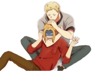 👨‍❤️‍👨 Anime, Tersedak, Boylove, BL, Kartun, Manga, Pasangan telegram sticker