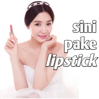 💄 sini
pake
lipstick женщина, помада, красота, косметика, макияж, невеста whatsapp sticker