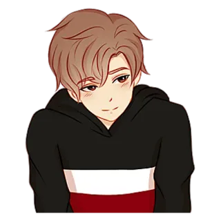 🙂 anime, cartoon, boy, cute, sticker telegram sticker