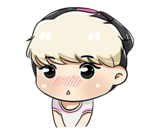 😚 Chibi, Styl anime, Słodkie, Kreskówka, Postać whatsapp sticker