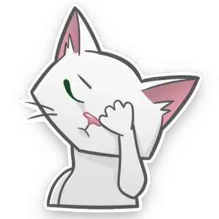🤦‍♀️ cat, animal, sticker, cute, illustration, kawaii telegram sticker