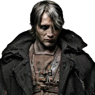 😕 Mads Mikkelsen actor, retrato, celebridad, hombre telegram sticker