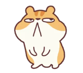 😑 仓鼠, 可爱, 动物, 贴纸 telegram sticker
