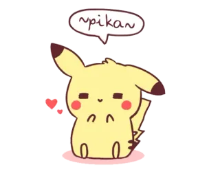 ❤ Pikachu ~pika~ pokemon, pikachu, lindo, dibujos animados, anime, kawaii telegram sticker