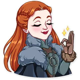 Sansa Stark telegram stickers