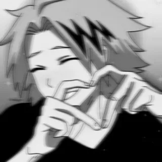 ❤️ Denki Kaminari My Hero Academia anime, boy, heart, Denki Kaminari, My Hero Academia telegram sticker
