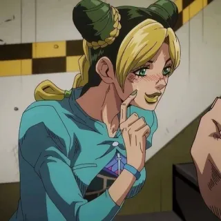 😊 Jolyne Cujoh JoJo's Bizarre Adventure 애니메이션, 죠죠, 죠죠의 기묘한 모험, 쿠죠 죠린, 캐릭터 telegram sticker
