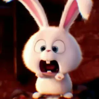 🌈 Snowball The Secret Life of Pets konijn, schattig, bunny, geanimeerd, huisdier telegram sticker
