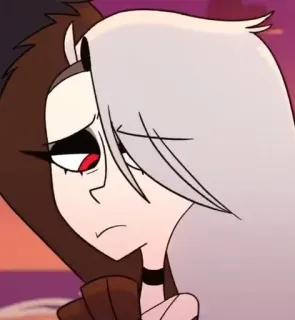 😶 Loona Helluva Boss dibujos animados, perro infernal, anime, Loona, Helluva Boss whatsapp sticker