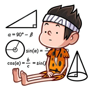 🤨 α = 90° - β
sin(a) = 
cos(a) == ==sin(A sin(
-
A math, geometry, education, cartoon, equations, trigonometry telegram sticker