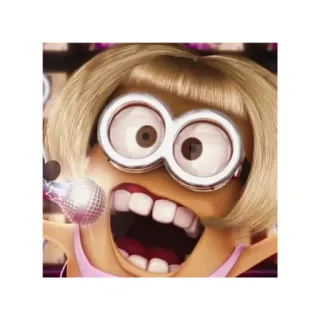 🎤 Minion Minion, Dessin animé, Drôle, Personnage, Comédie telegram sticker