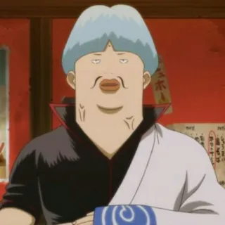 🔮 Anime, Dibujos animados, Divertido, Raro, Personaje, Gintama telegram sticker