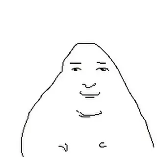 😏 Wojak Internet meme telegram sticker