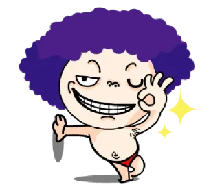 🏴 卡通, 搞笑, 角色, 好的, 表情符号 telegram sticker