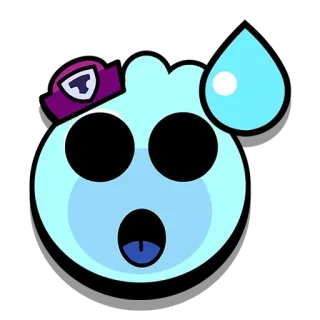 😧 Squeak Brawl Stars guincho, brawl stars, emoticon, jogo, personagem telegram sticker