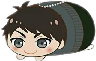 😽 Eren Yeager Attack on Titan Anime, Personaje, Eren Jaeger, Ataque a los Titanes, Dibujos animados telegram sticker