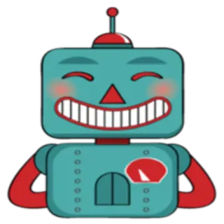 ☺️ робот, мультфильм, машина, автоматизация, ИИ, андроид telegram sticker