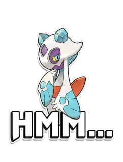 🤔 Froslass HMM... pokemon, froslass, denkend, hmm, cartoon, videospiel whatsapp sticker