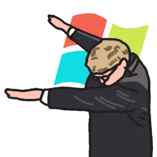 👏 dab, pose, celebração, dança, gesto whatsapp sticker