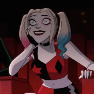 🎪 Harley Quinn 할리 퀸, DC 코믹스, 악당, 만화, 애니메이션, 캐릭터 telegram sticker