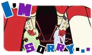 🙇‍♀️ I'M SORRY... sorry, apology, cartoon, anime, character telegram sticker