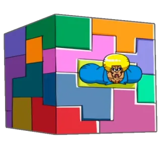 🎲 Puzzle, Tetris, Kubus, Kartun telegram sticker