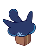 🙃 chat, dessin animé, animal, autocollant, mignon whatsapp sticker