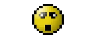 🤯 Emoji, Emotikon, Seni piksel, Wajah terkejut, Seni digital, Kuning whatsapp sticker