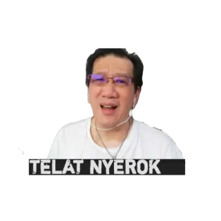 😭 TELAT NYEROK telegram sticker