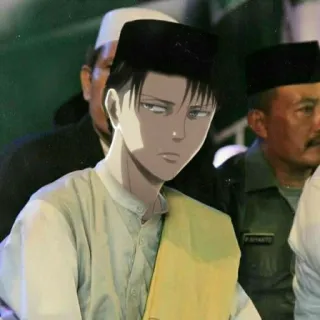 ☕️ Levi Ackerman Attack on Titan Anime, L'Attaque des Titans, Levi Ackerman, Manga, Dessin animé whatsapp sticker
